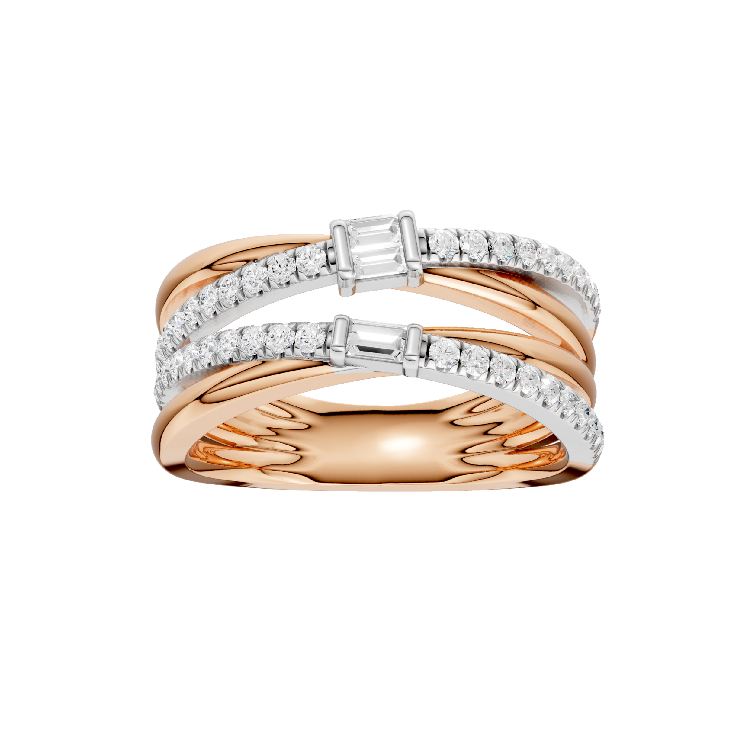 Stackable Ring(Baguette, Round)
