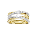 Stackable Ring(Baguette, Round)