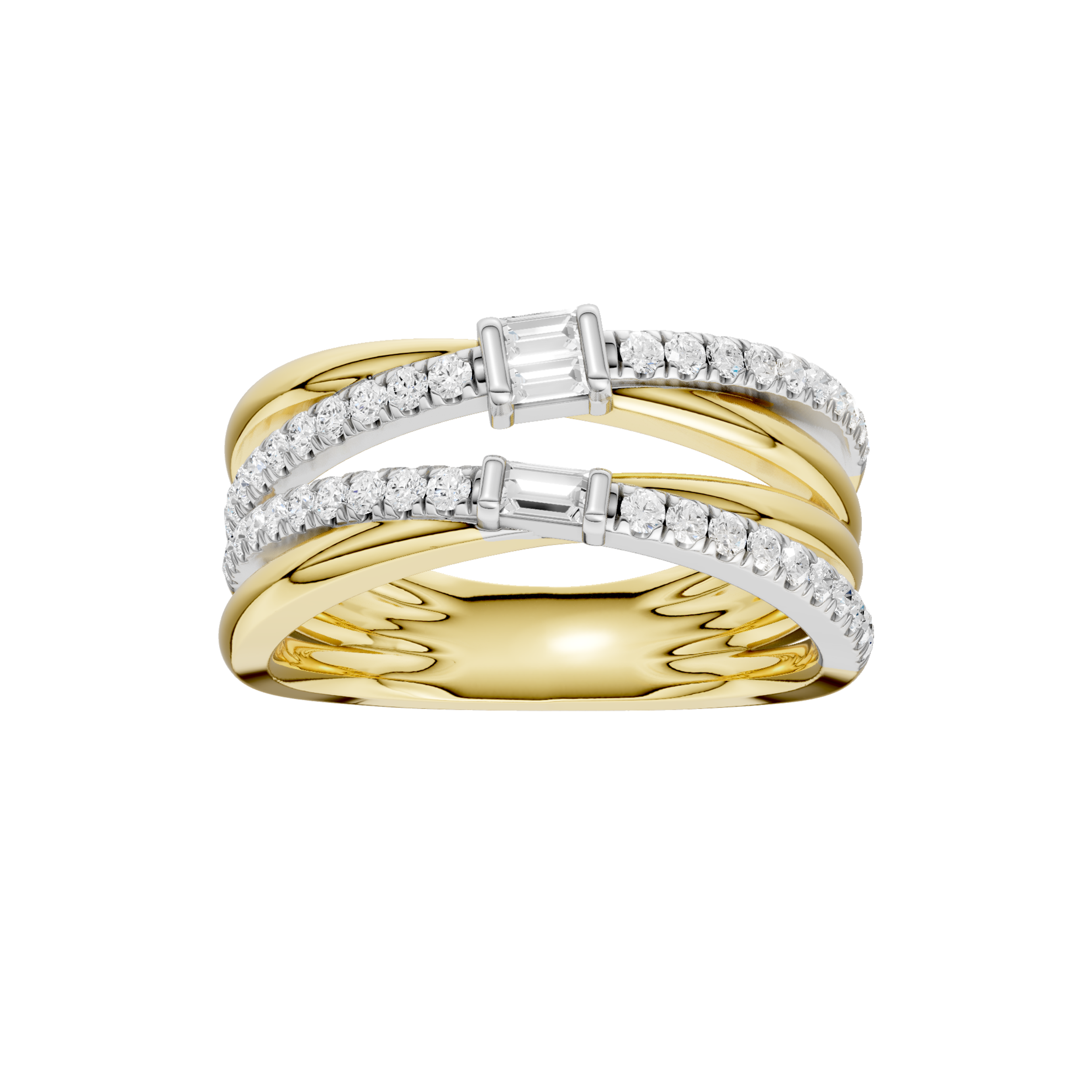Stackable Ring(Baguette, Round)