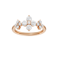 Flower Petals Diamond Ring(Round)