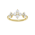 Flower Petals Diamond Ring(Round)