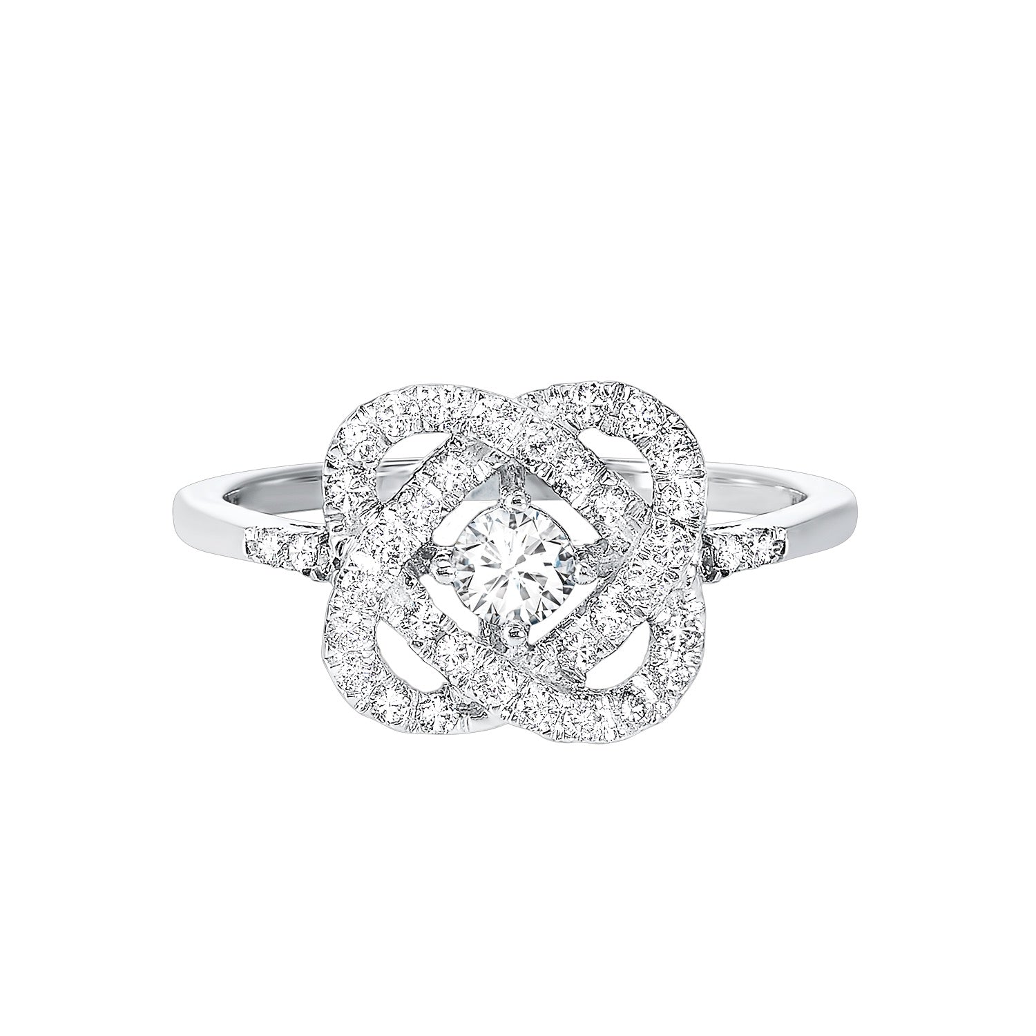 14kt White Gold Ring 3/4ctw