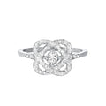 14KT White Gold & Diamond Love Crossing Fashion Ring  - 1-1/2 ctw