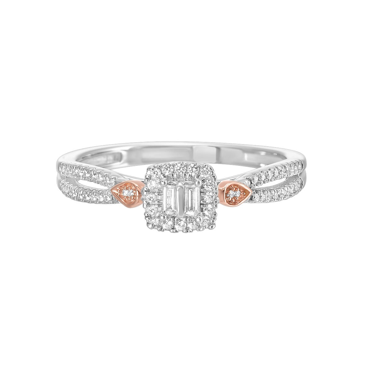 10K White Gold Promise Ring