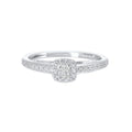 10Kt White Gold Diamond 1/5Ctw Ring