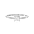 10K White Gold Diamond Promise Ring