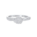 10K White Gold Diamond Ring