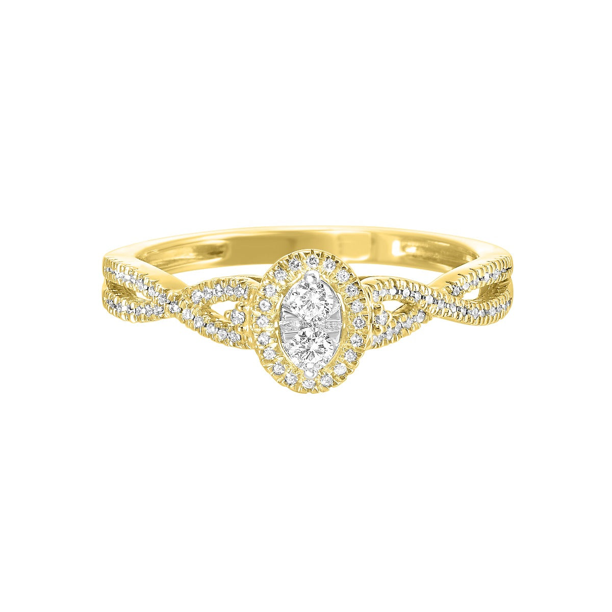 10K Yellow Gold Diamond Ring