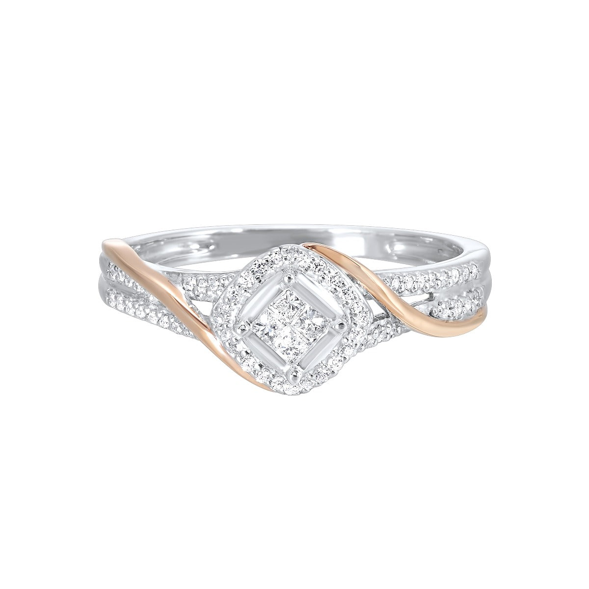 10K White Gold Diamond  Ring