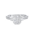 10K White Gold Diamond Ring
