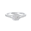 10K White Gold Diamond Ring