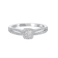10Kt White Gold Diamond 1/5Ctw Ring