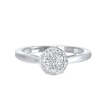 10K White Gold Diamond Ring