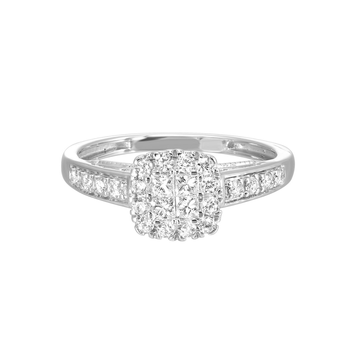 10Kt White Gold Diamond 1/2Ctw Ring