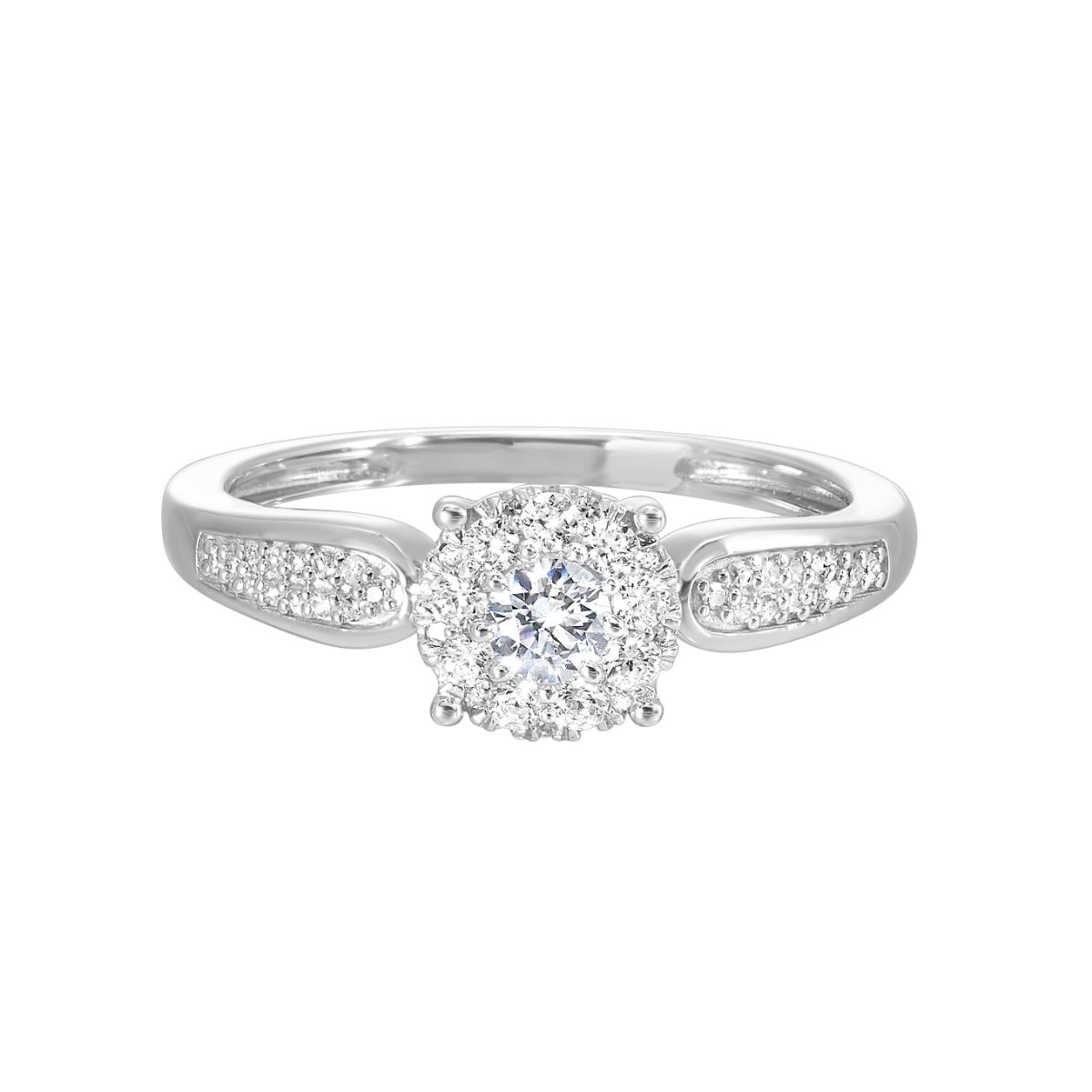 10Kt White Gold Diamond 3/8Ctw Ring