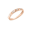 14kt Rose Gold Ring 1/10ctw