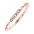 10Kt Rose Gold Diamond 1/20Ctw Ring