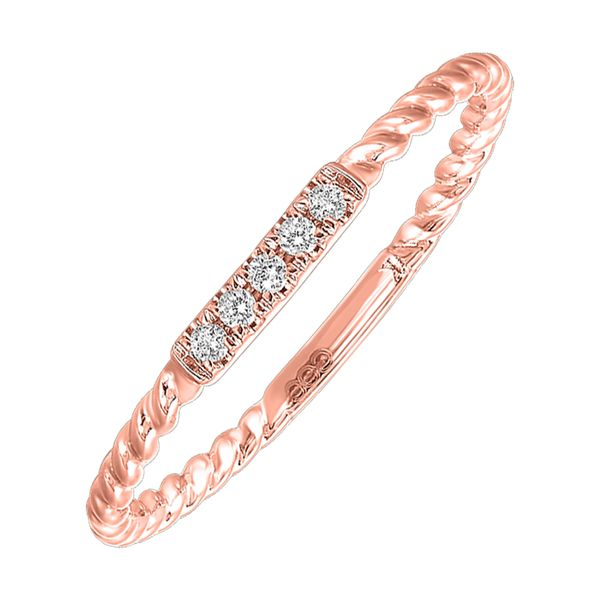 10Kt Rose Gold Diamond 1/20Ctw Ring