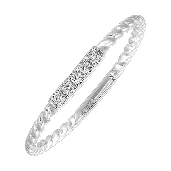 10Kt White Gold Diamond 1/20Ctw Ring