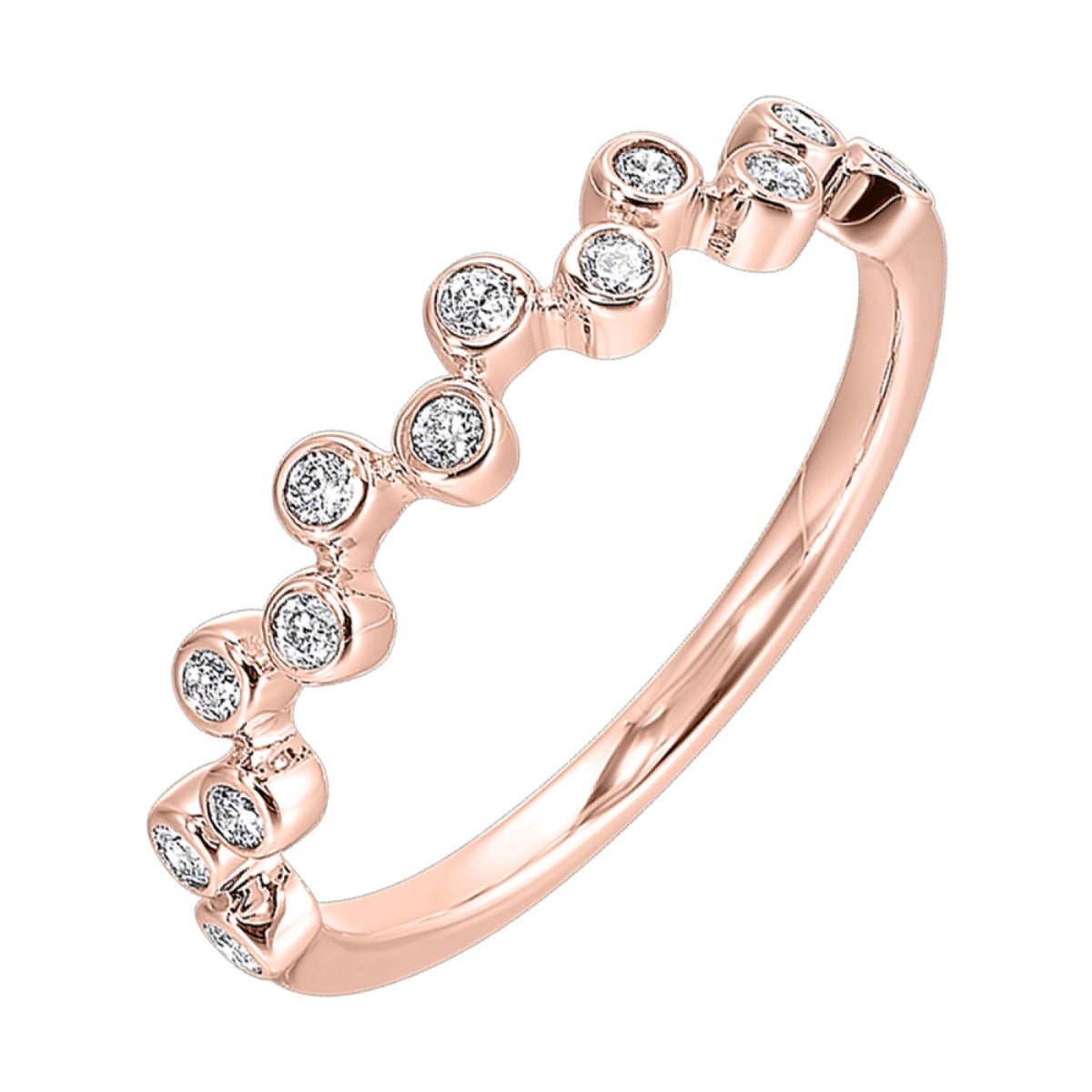 Altheira 14K Rose Gold 1/5CTW Diamond Band