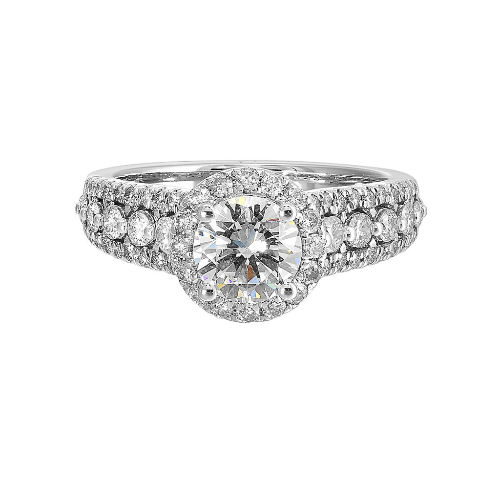 Luminous Splendor Halo Semi-Mount Ring .75CTW