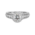 Luminous Splendor Halo Semi-Mount Ring .75CTW