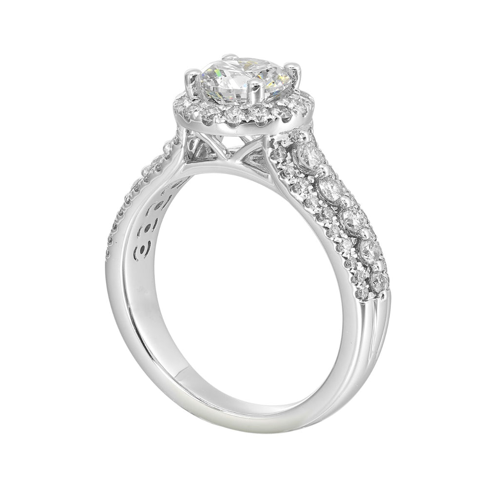 Luminous Splendor Halo Semi-Mount Ring .75CTW