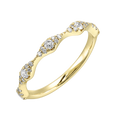 14K Yellow Gold 1/3 CTW Vintage-Inspired Diamond Band