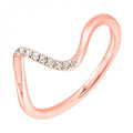 Rose Gold Diamond Ring 1/20 CTW