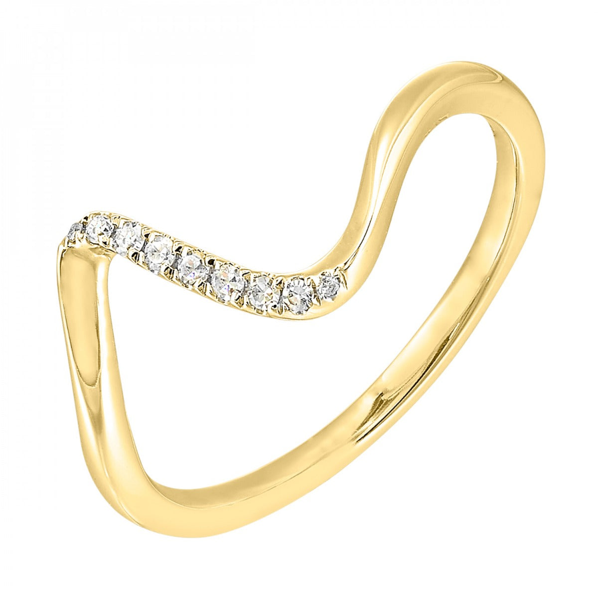 Yellow Gold Diamond Ring 1/20 CTW