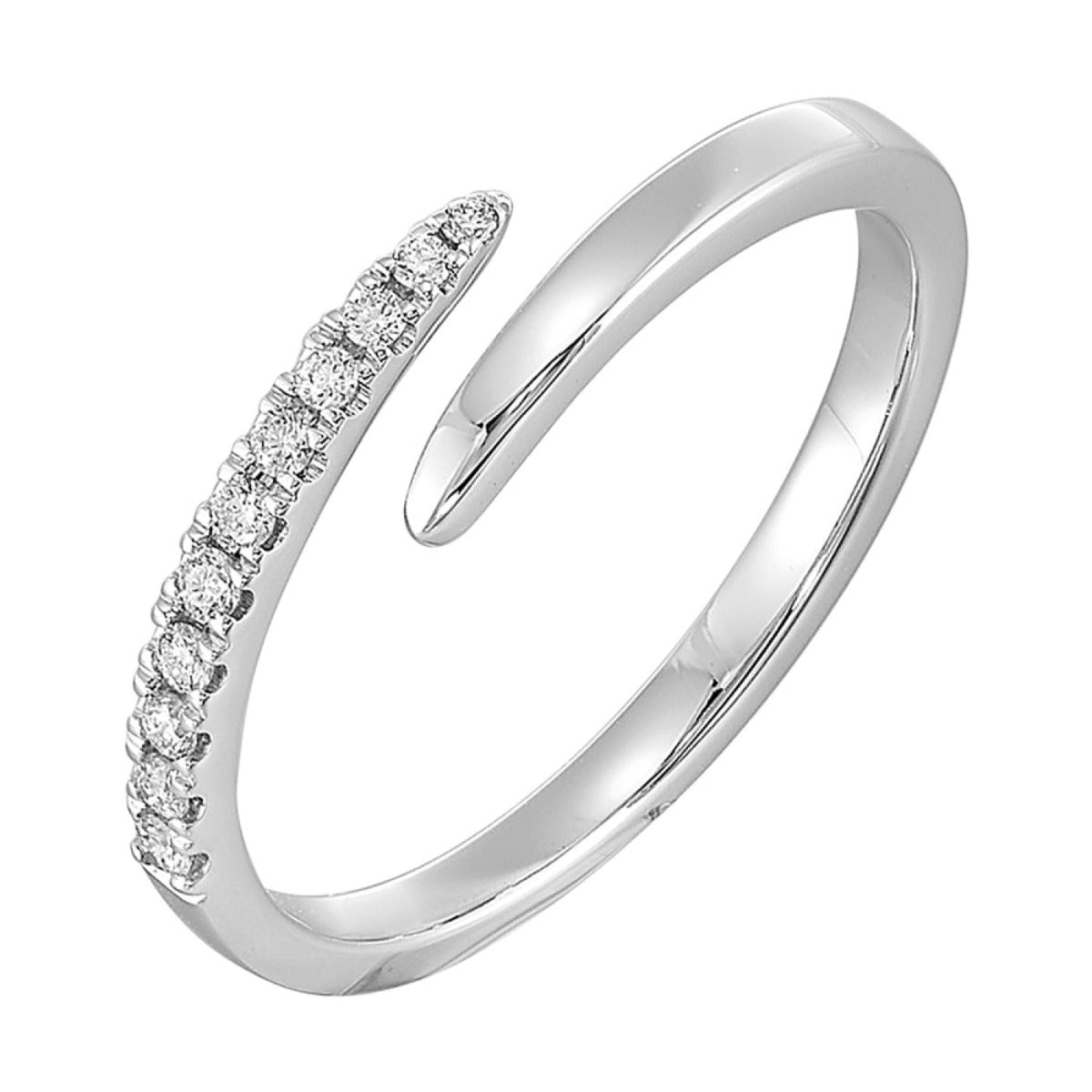 Lydia 14K White Gold Diamond 1/10 CTW Ring