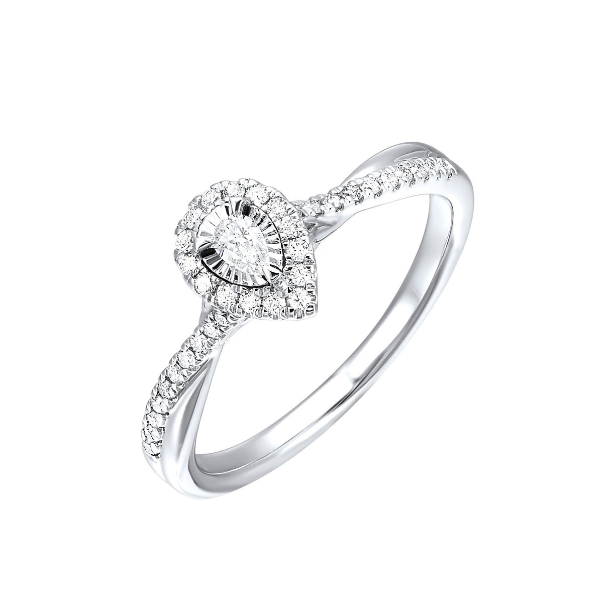 The Seraphine Halo Ring 1/4ctw