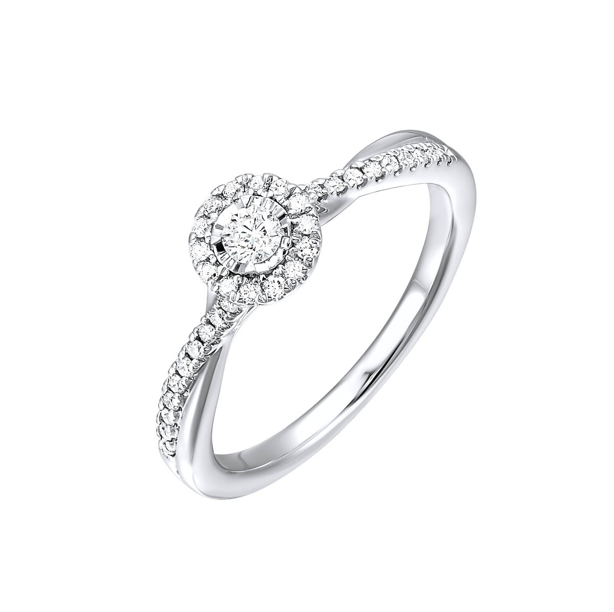 The Lumina Halo Ring 1/4ctw