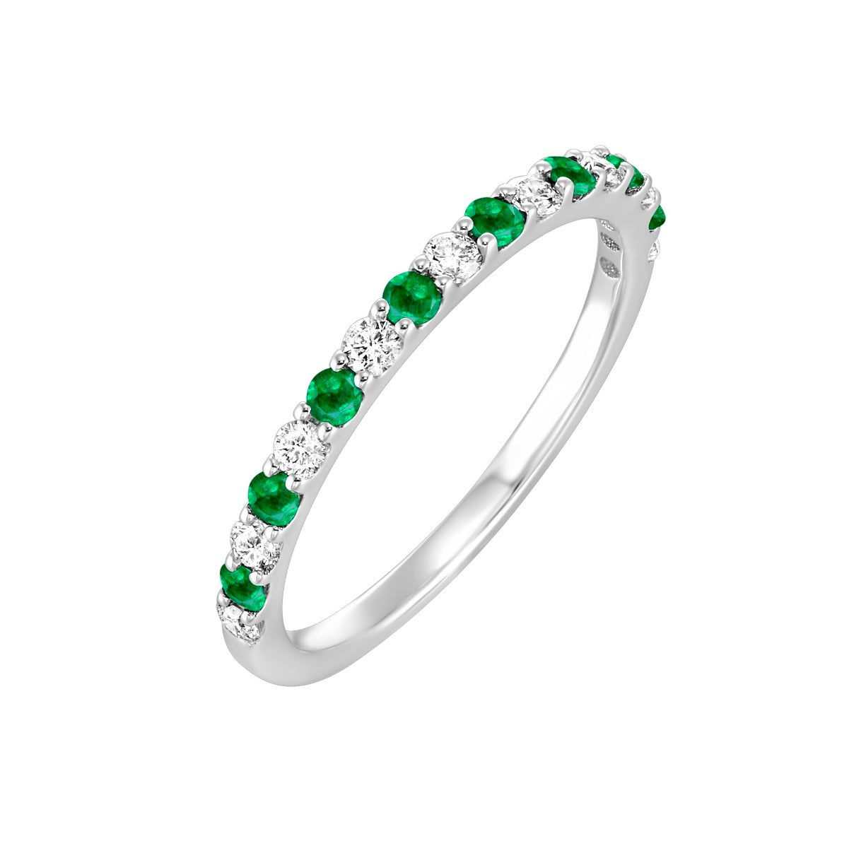14k Emerald and Diamond Ring
