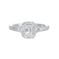 14kt White Gold Diamond Ring 3/4ctw Complete