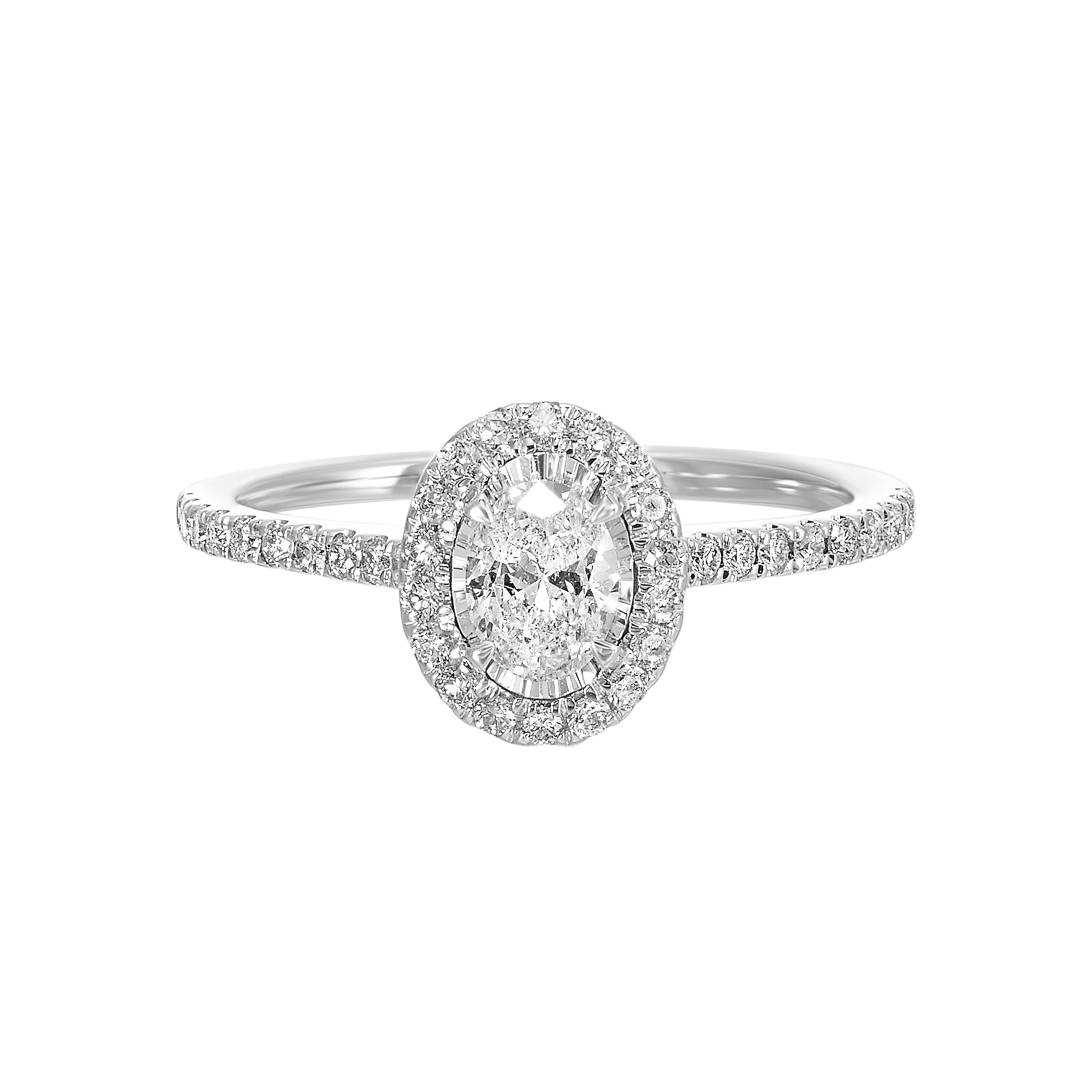 14kt White Gold Diamond Ring 5/8ctw