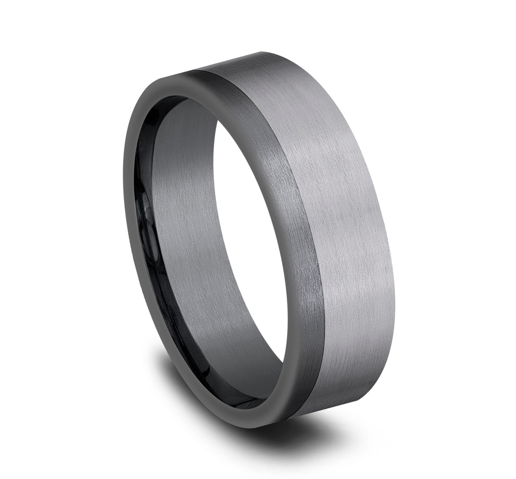 THE JOKER 7mm, Comfort fit, Grey and Darkened Tantalum, Satin finish