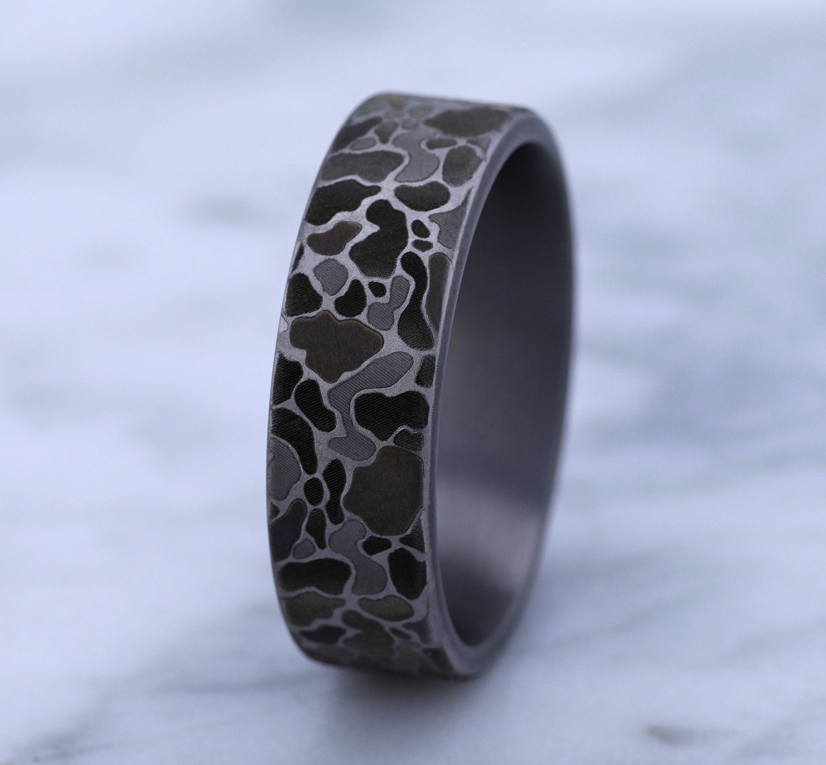 THE DUCK CAMO 7mm, Comfort fit, Grey Tantalum, Duck camo pattern