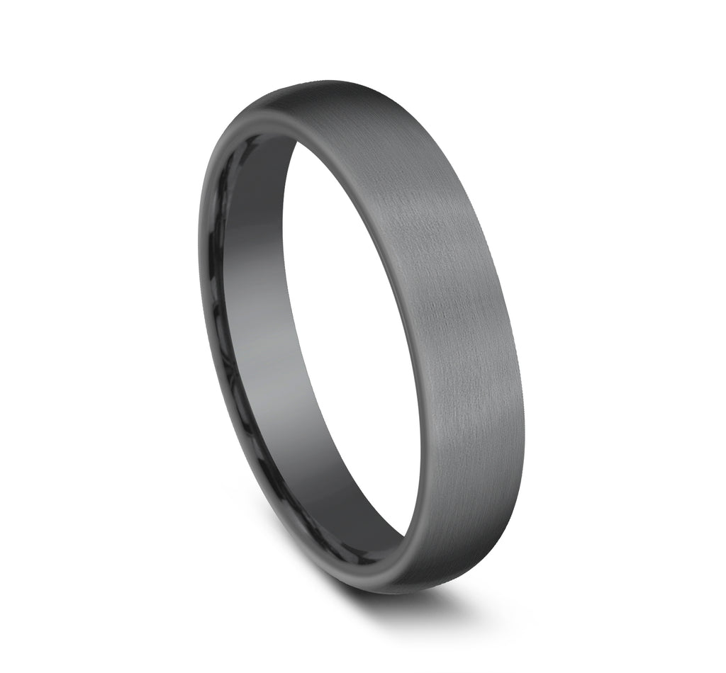 THE BARON 4.5mm, Comfort fit, Darkened Tantalum, Satin finish
