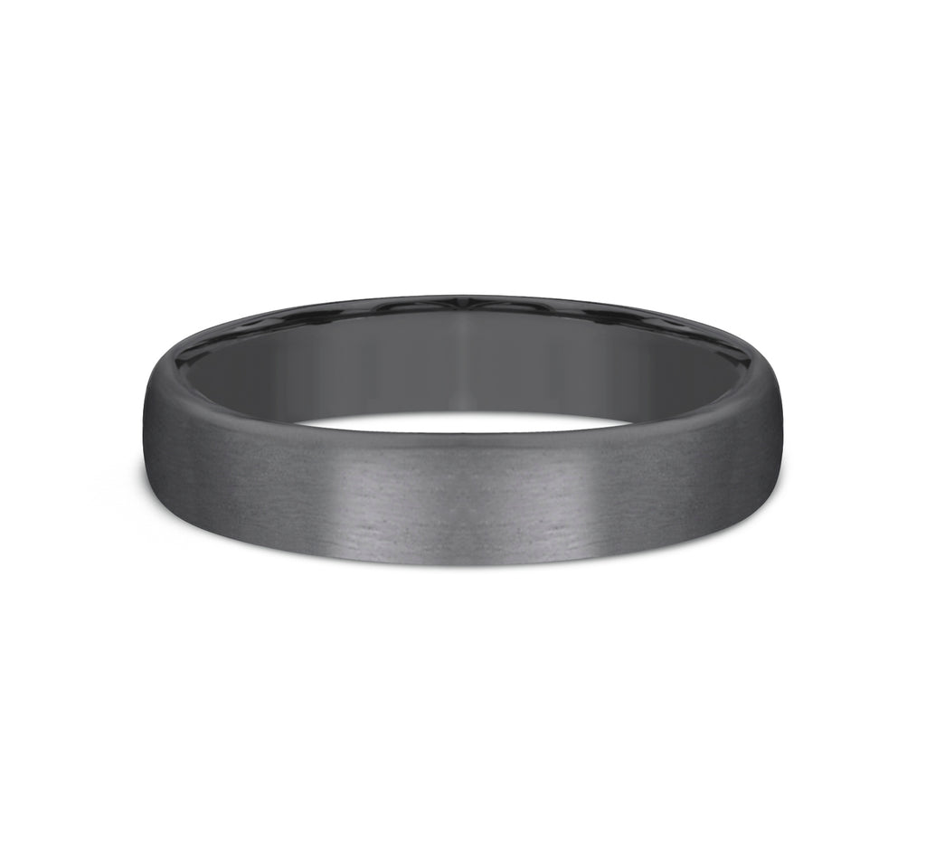 THE BARON 4.5mm, Comfort fit, Darkened Tantalum, Satin finish