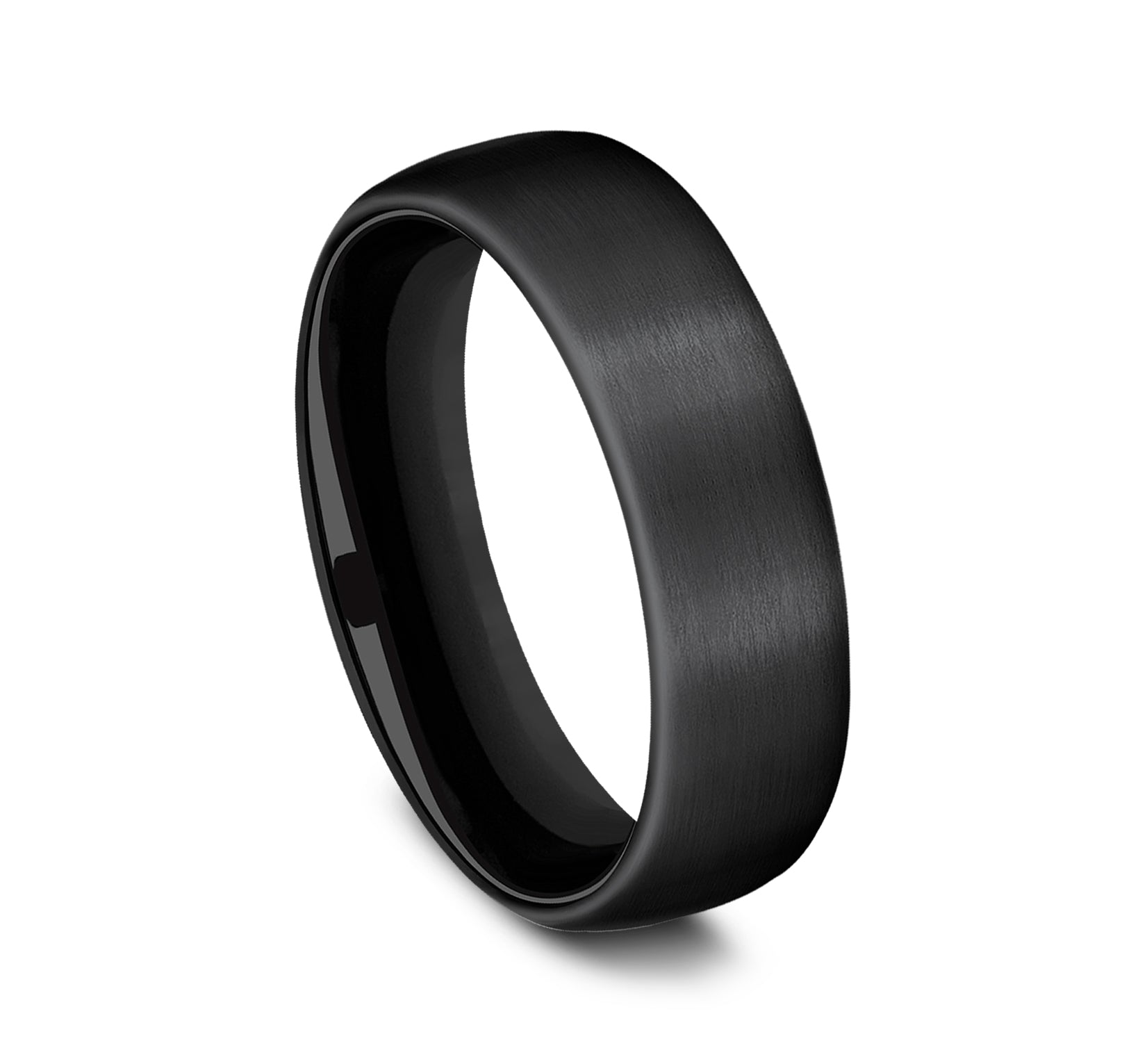 THE BARON 6.5mm, Comfort fit, Black Titanium, Satin finish