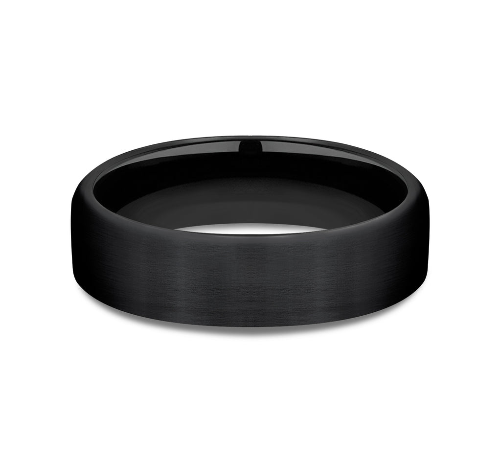 THE BARON 6.5mm, Comfort fit, Black Titanium, Satin finish