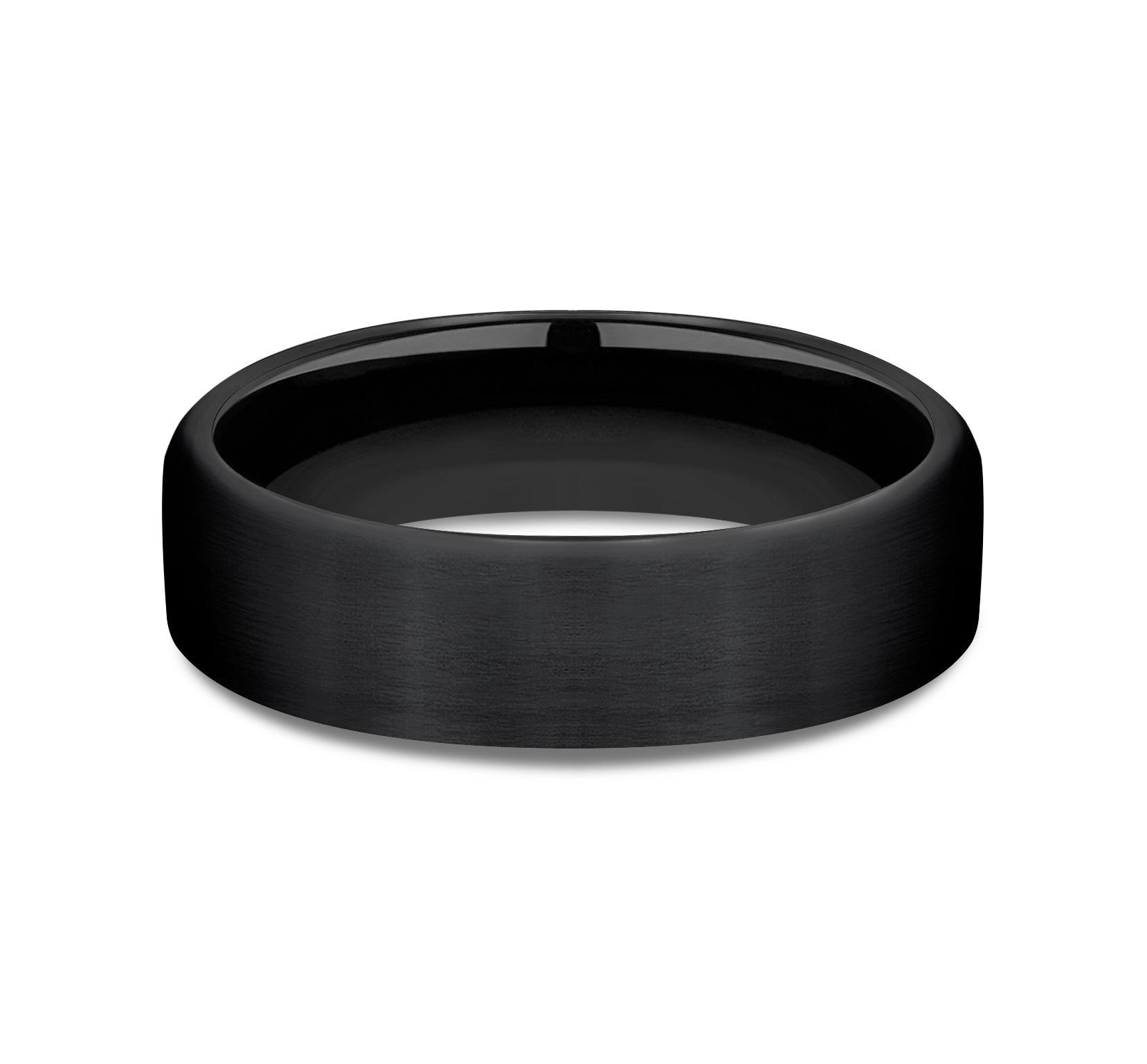 THE BARON 6.5mm, Comfort fit, Black Titanium, Satin finish