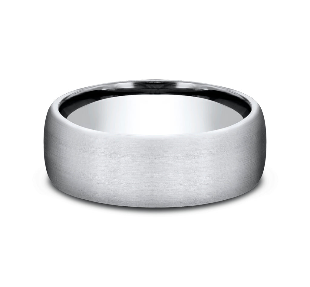 THE BARON 7.5mm, Comfort fit, White Cobalt, Satin finish