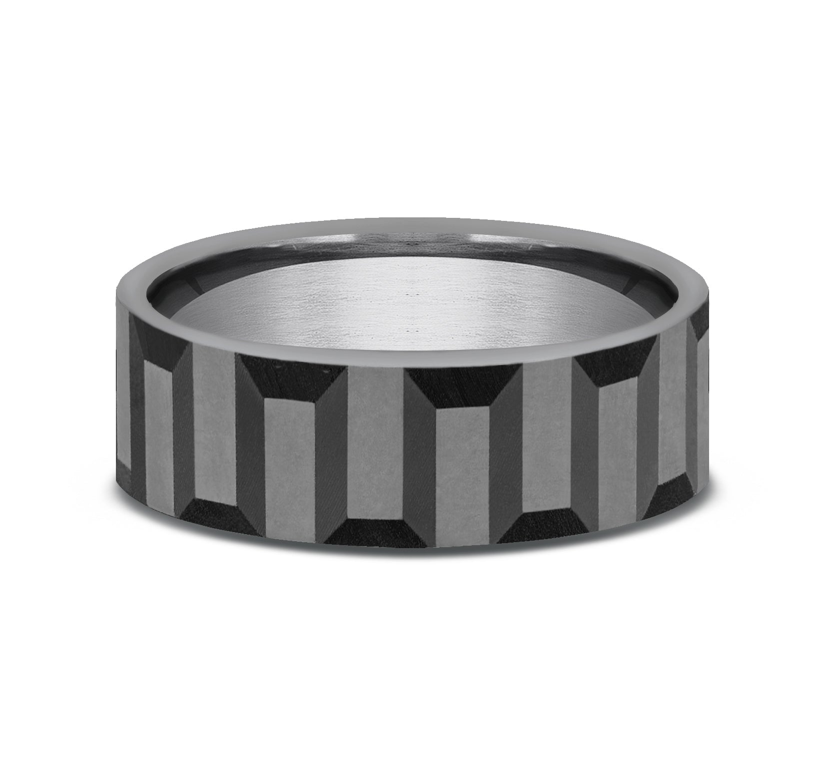 THE SPROCKET 7mm, Comfort fit, Grey Tantalum, Sprocket gear pattern