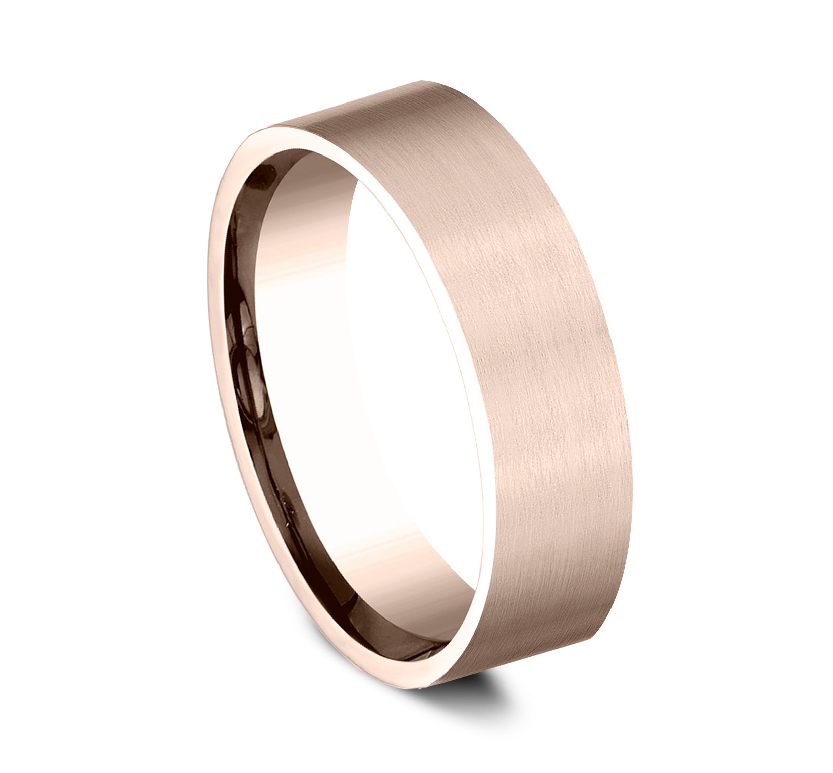 THE SENTINEL 6.5mm, Lightweight comfort fit, 14K Rose Gold, Satin finish