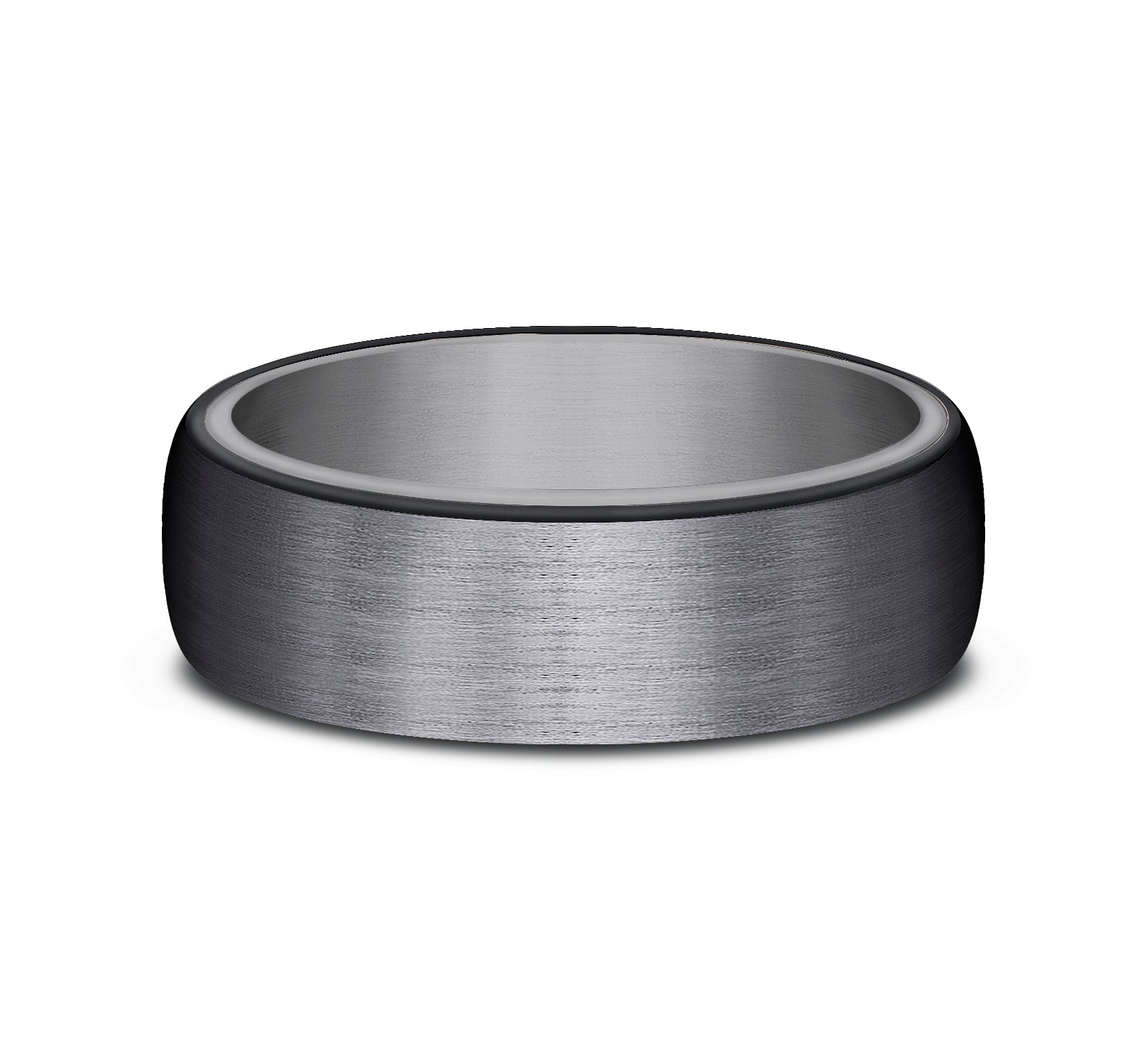 THE BARON 6.5mm, Comfort fit, Grey Tantalum and Black Titanium, Satin finish