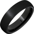 Black Diamond Ceramic Ring with Stone Finish