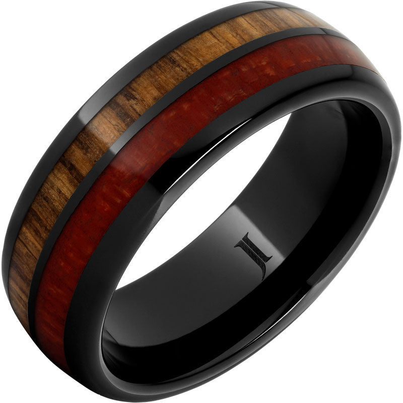 The Speedboat Black Diamond Ceramic Ring