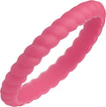 TruBand Silicone Spiral Pink Ring